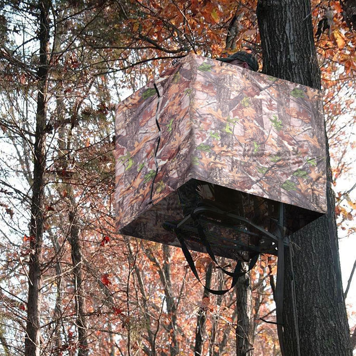 Hunting Tree Stand Blinds- Treestand Camo Blind Cover- Hunting Camouflage Ground