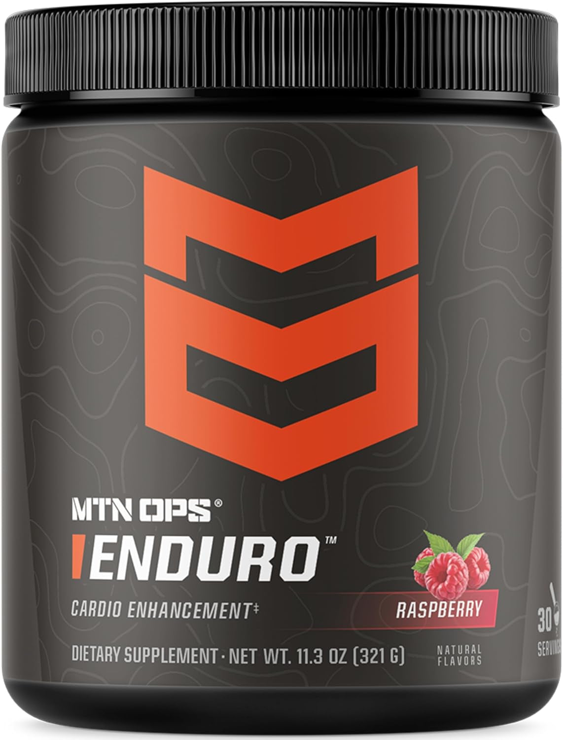 Enduro Nitric Oxide Stim Free Pre Workout | Magnesium Citrate, L Arginine & L Citrulline Caffeine Free Preworkout | 30 Serving Raspberry