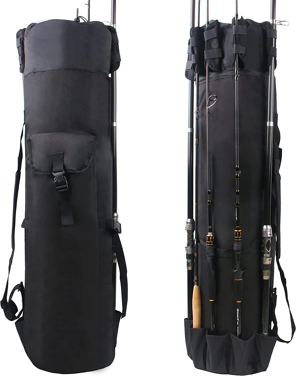Fishing Rod Case Pole Holder Bag Large Capacity Fishing Rod Storage Waterproof Travel Carry Case Bag Fishing Gear Gifts for Fishermen