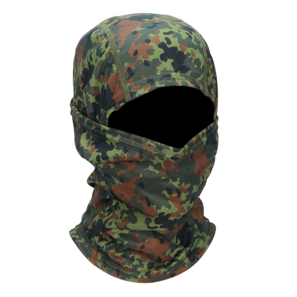 Camouflage Full Face Balaclava for Outdoor Sports - Cycling, Hunting, Hiking, Skiing, and Motorcycle Use