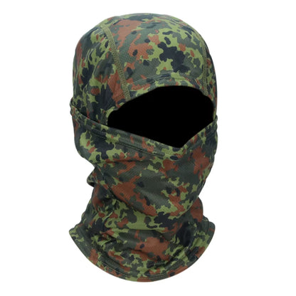 Camouflage Full Face Balaclava for Outdoor Sports - Cycling, Hunting, Hiking, Skiing, and Motorcycle Use