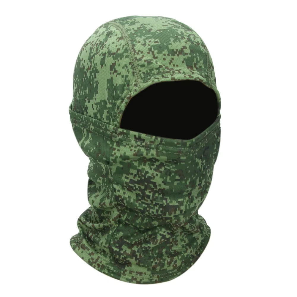 Camouflage Full Face Balaclava for Outdoor Sports - Cycling, Hunting, Hiking, Skiing, and Motorcycle Use