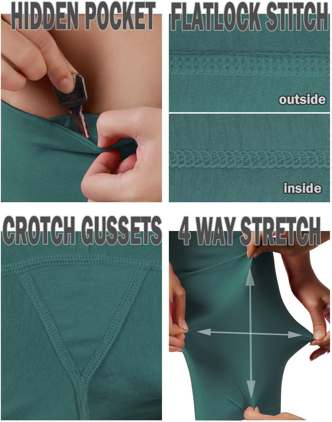 Women'S Yoga Short Tummy Control Workout Running Athletic Non See-Through Yoga Shorts with Hidden Pocket,Navy,Xx-Large