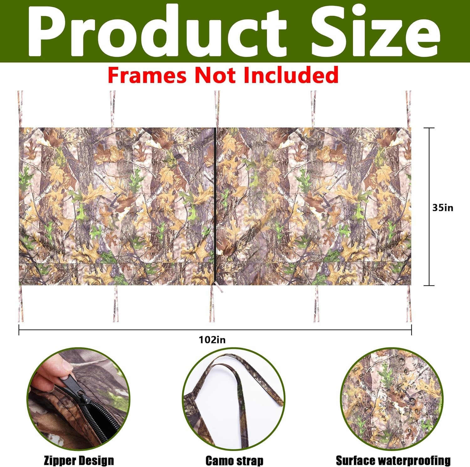 Hunting Tree Stand Blinds- Treestand Camo Blind Cover- Hunting Camouflage Ground