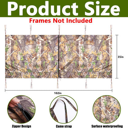 Hunting Tree Stand Blinds- Treestand Camo Blind Cover- Hunting Camouflage Ground