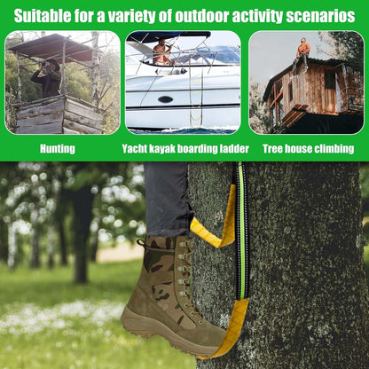 5-Step Hunting Climbing Aider, Lightweight Hunting Climbing Stick Aider Portable