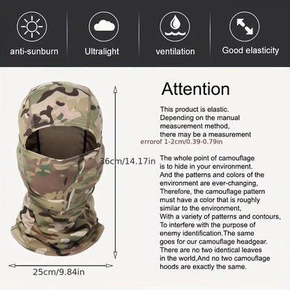 Tactical Windproof Balaclava for Cycling, Outdoor Activities, and Winter Sports