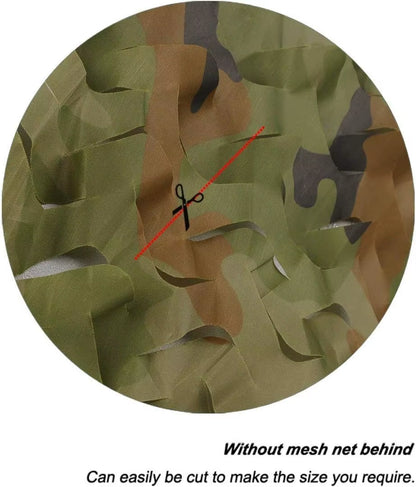 Camouflage Net Bulk Roll - Shade Net for Hunting, Home Decor, Paintball, Bird Watching, Camping, Car Cover, and Theme Party Deco