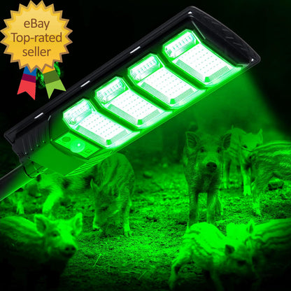 Hog Lights for Night Hunting - 10000LM Green Hunting Light for Hogs with Remote
