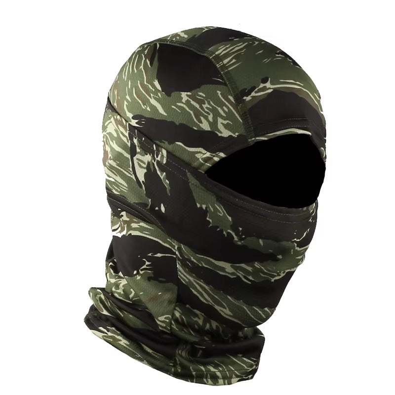 Camouflage Full Face Balaclava for Outdoor Sports - Cycling, Hunting, Hiking, Skiing, and Motorcycle Use
