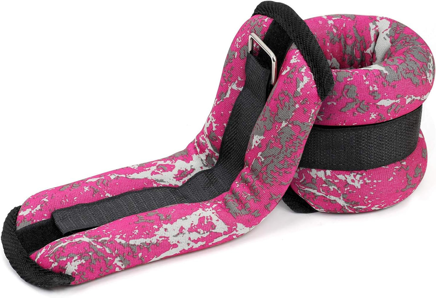 Ankle Weights / Wrist Weights Set for Women, Men and Kids, Durable Strength Training Weights with Adjustable Strap for Fitness, Exercise, Walking, Jogging (2 Lbs Pair (1 Lb Each)-Red)