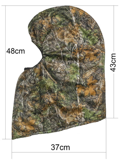 Man and Woman Outdoor Hunting Cap Cycling Fishing Bionic Camouflage Hunting Mask Outdoor Hunting Fishing Headgear Camou Hat