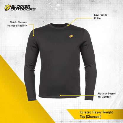 Scent Blocker Shield Series Koretec Heavy Weight Top, Base Layer Men’S Shirt