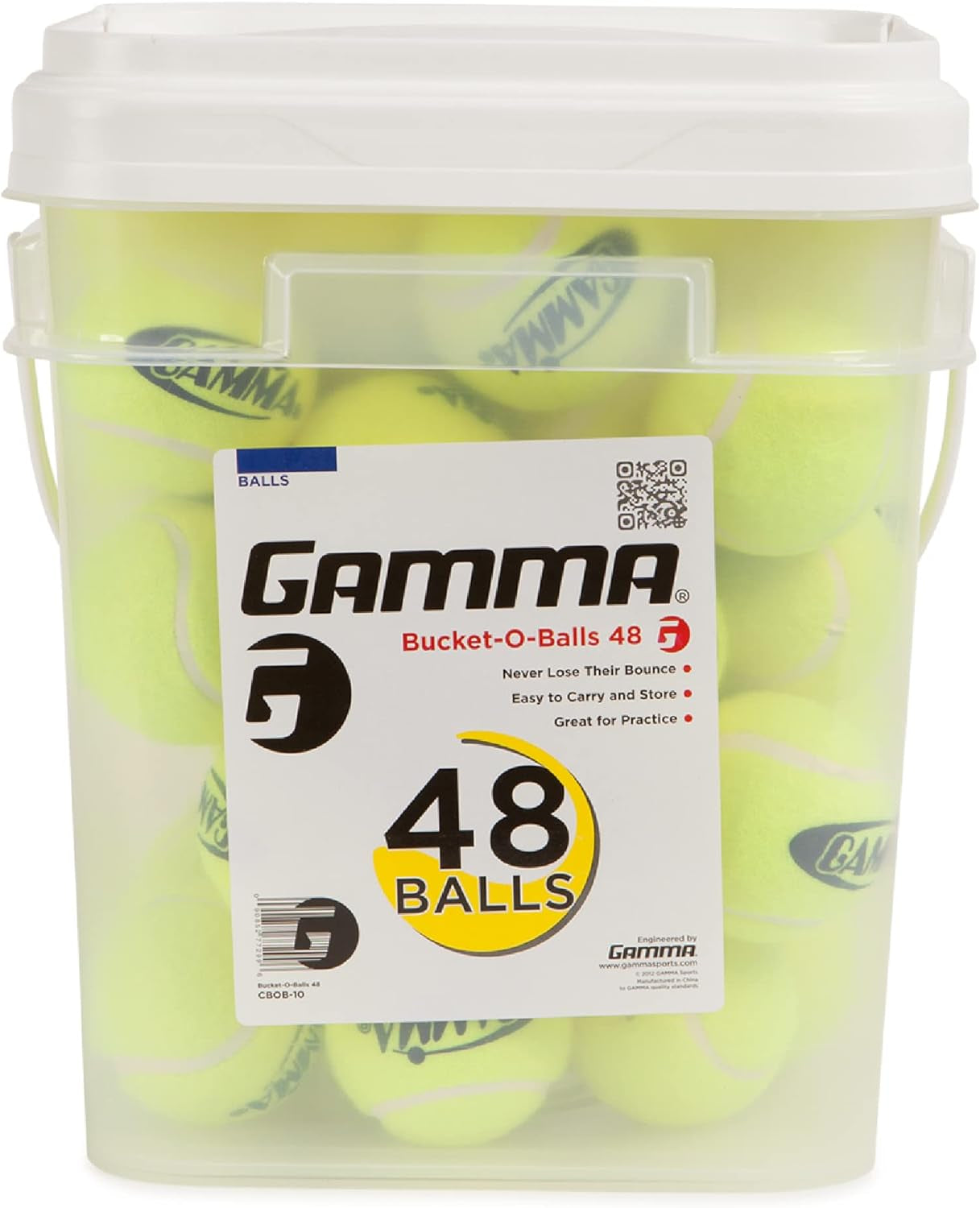 Sports Pressureless Tennis Balls Box - Ideal for Practice, Teaching, and Training with High-Visbility Felt - Indoor and Outdoor Court Play - 48 and 75 Pack Sizes