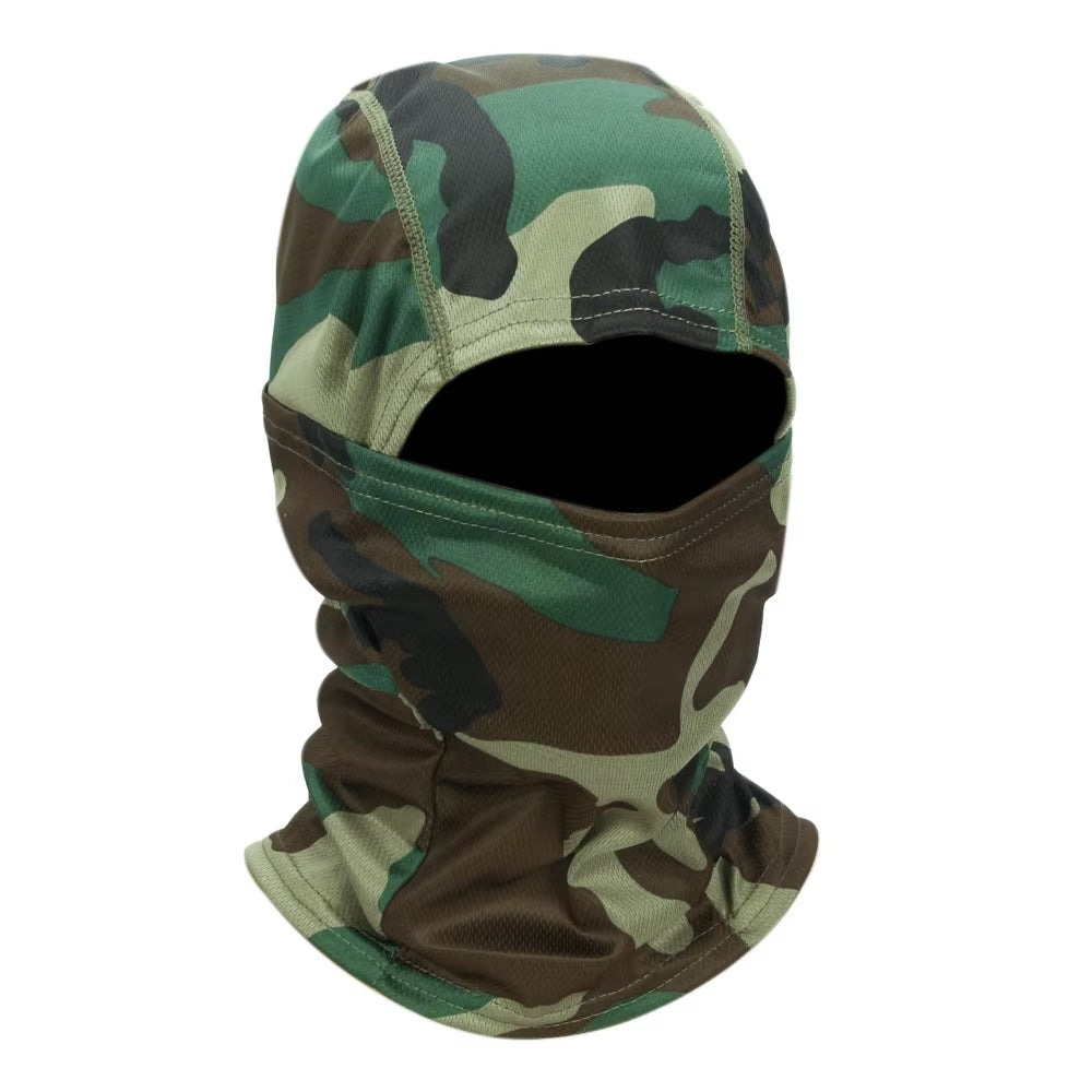 Camouflage Full Face Balaclava for Outdoor Sports - Cycling, Hunting, Hiking, Skiing, and Motorcycle Use
