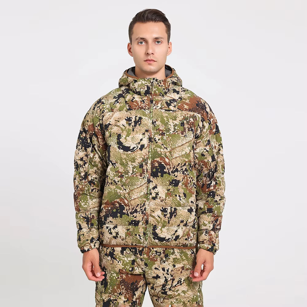 Quality Kelvin Light down Jacket Hunting Gear Products Winter Hunting Jacket Camouflage Hunting Clothes for Men