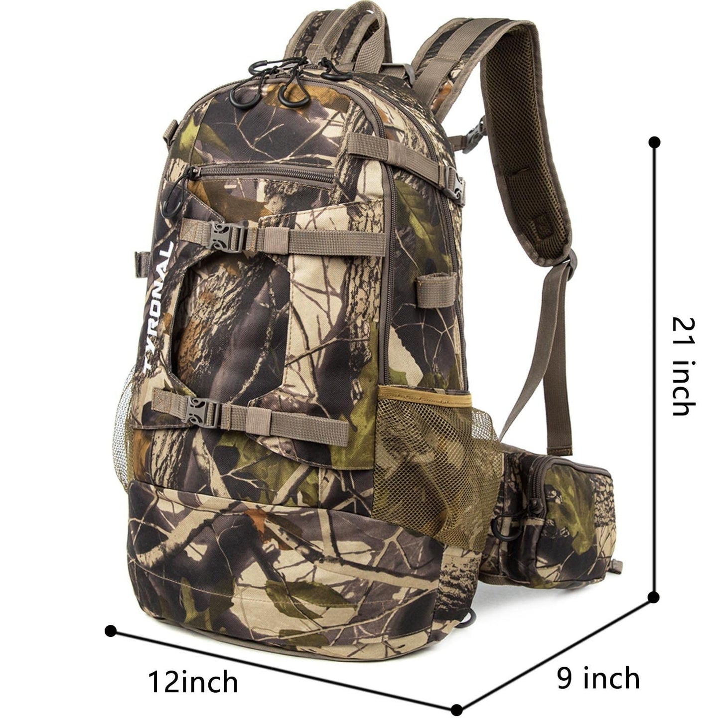 Tyronal Hunting Backpack Outdoor Gear Hunting Pack with Bow and Rifle Carry Syst
